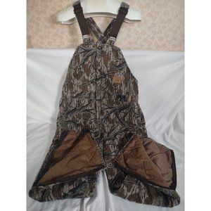 Vintage Duxbak Insulated Bibs Overalls Mossy Oak Original Hunting M Made In USA